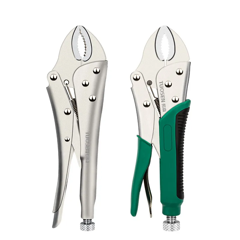 Industrial Grade 10-Inch Round Nose Locking Pliers – Heavy Duty Curved Jaw Vise Grip with Adjustable Clamping Force, Professional Mechanic Tool for Automotive & Workshop Use